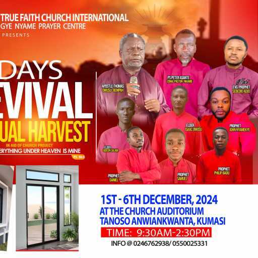 true faith church INT, healing hour and salvation 
